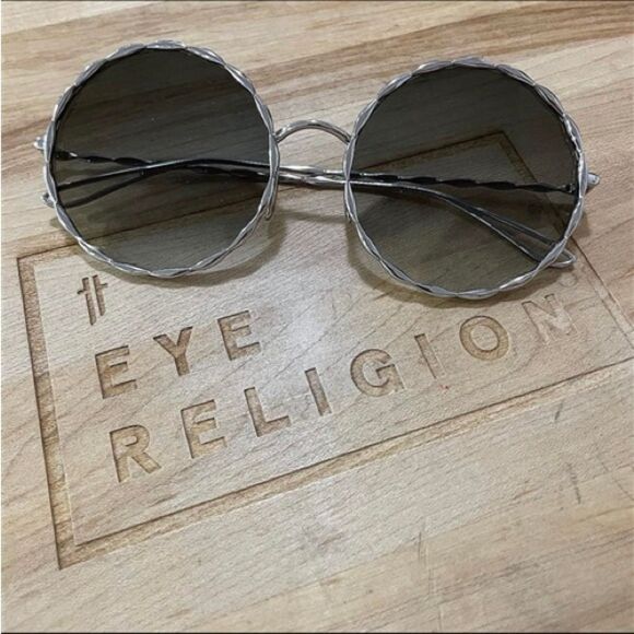 Elie Saab 004 Silver Sunglasses - Picture 1 of 2